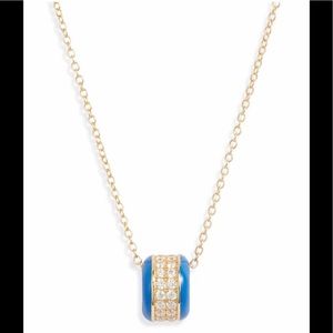 Argento Vivo Pave Gold & Blue Pendant Necklace